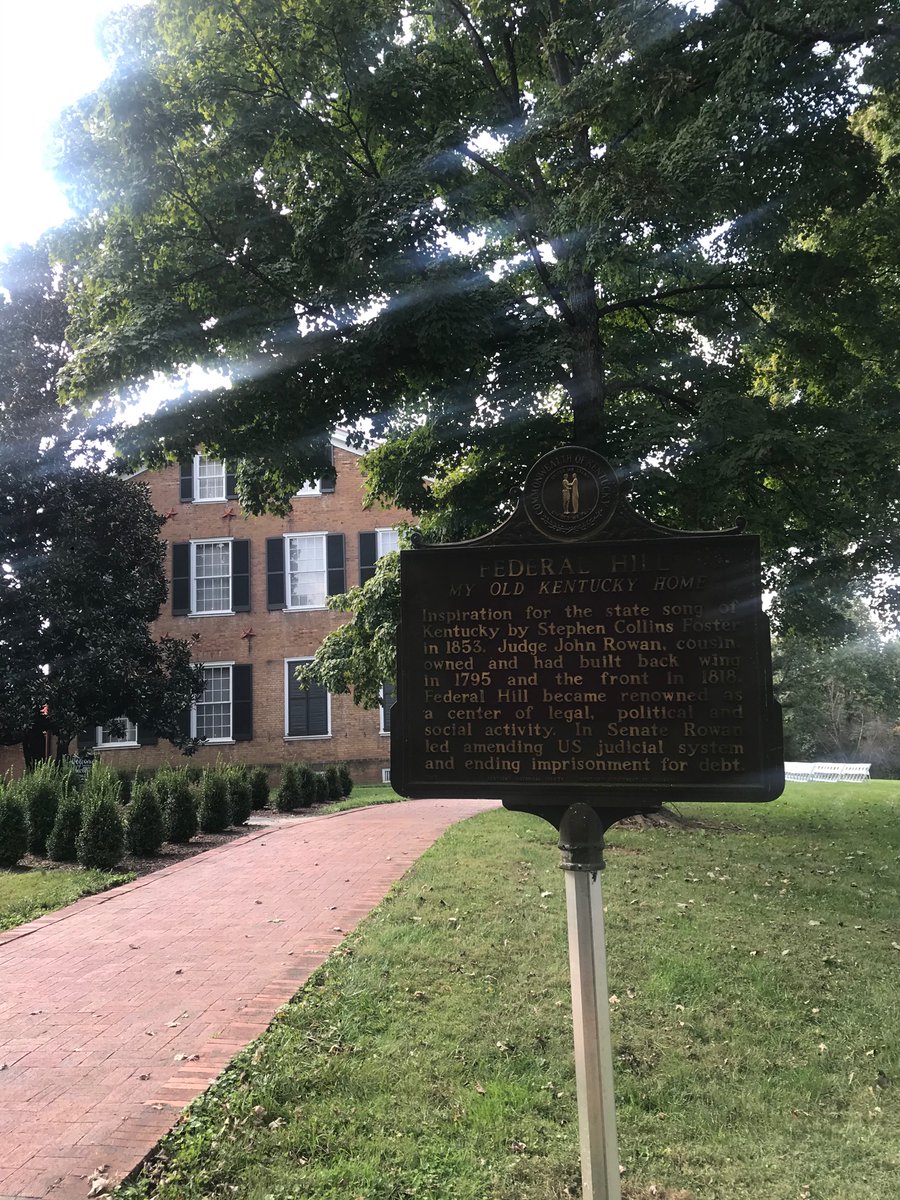 klmyates's tweet photo. #digginKY stop number 1 was a tour of My Old KY home. Can’t wait to use all this knowledge for my death & mourning unit that starts in 3 days!!! @KEDC1 @KyCharge https://t.co/SNEirIw40u