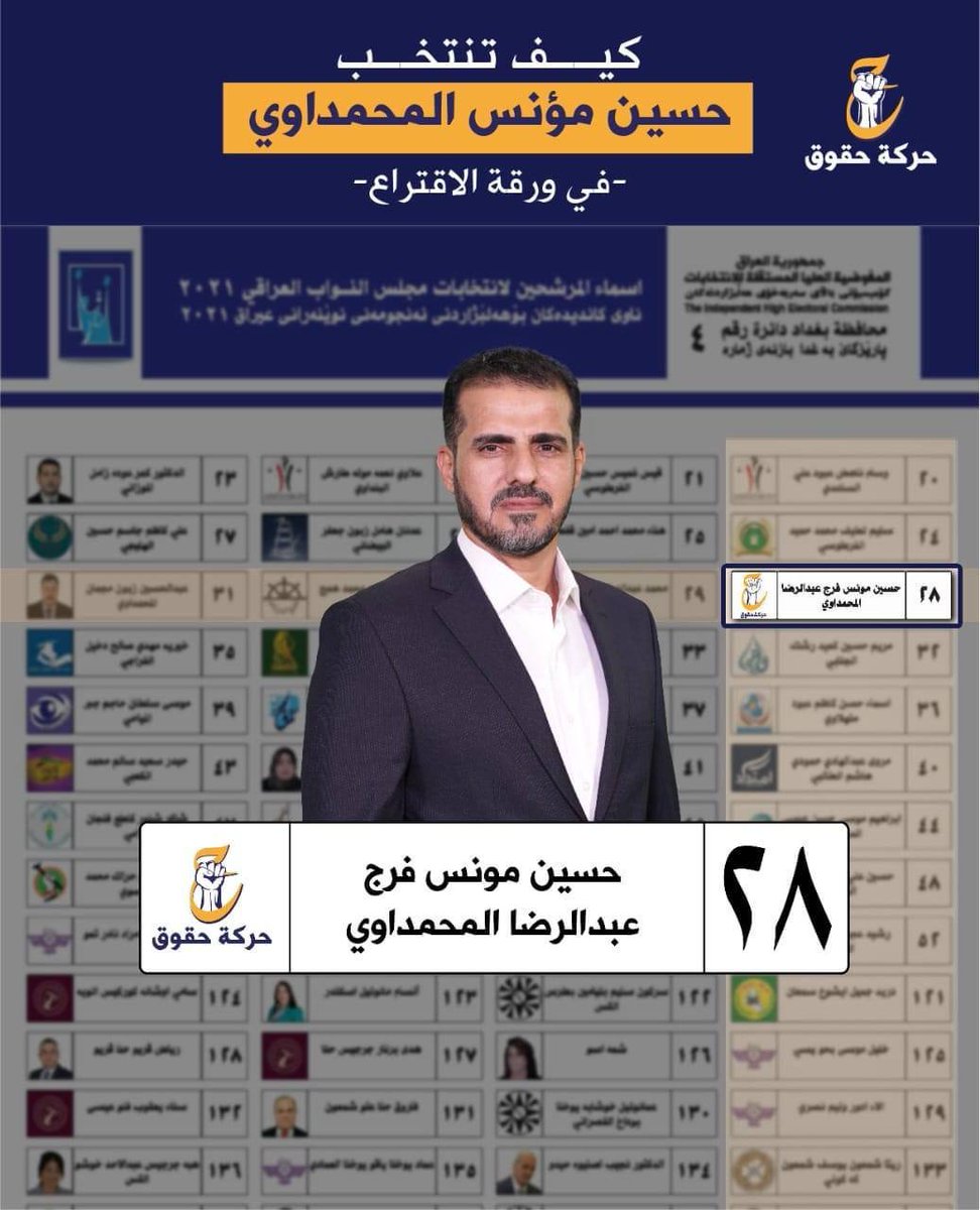alhaliji_k's tweet photo. التوكل على الله 
#الحگوگ_تريد_حلوگ
#انتخبوا_حركة_حقوق
#حسين_مؤنس https://t.co/xBATRjdDxl