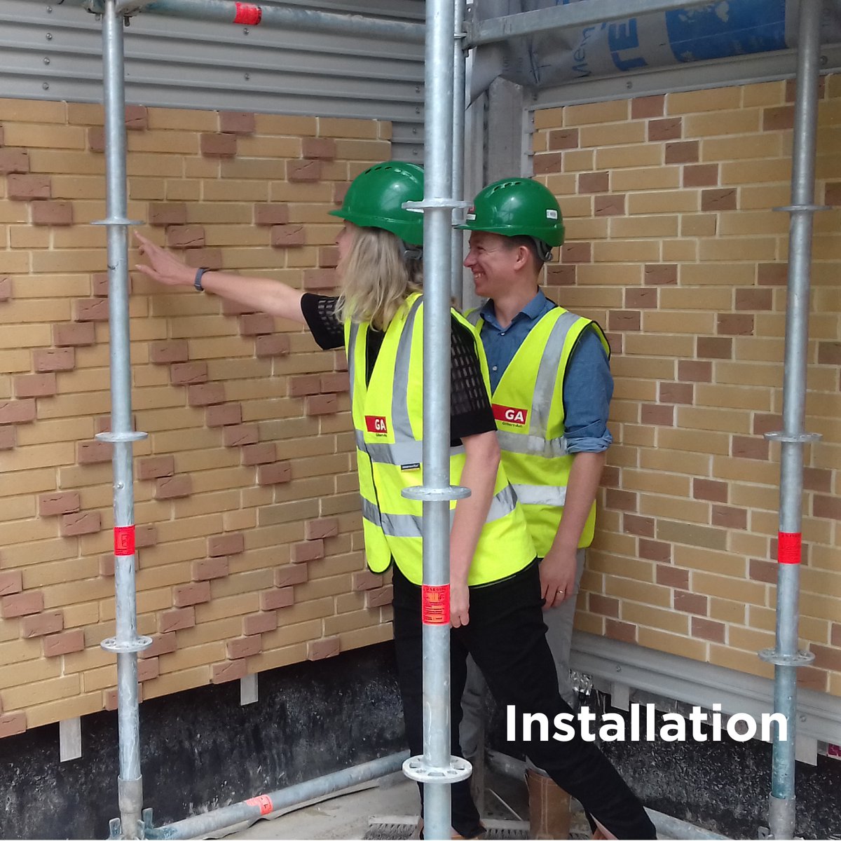 MarksBarfield's tweet photo. The story of Cambridge Central Mosque - #Brick Tiles
A 50mm high Dutch brick tile was used, allowing a rotated square pattern to be formed, saying in Arabic “say he is God, (the) one”.
#5days #StirlingPrize 14 Oct 2021
#SustainableArchitecture #BritishMosque #ArchitectureAward https://t.co/1mvkwgTLfL