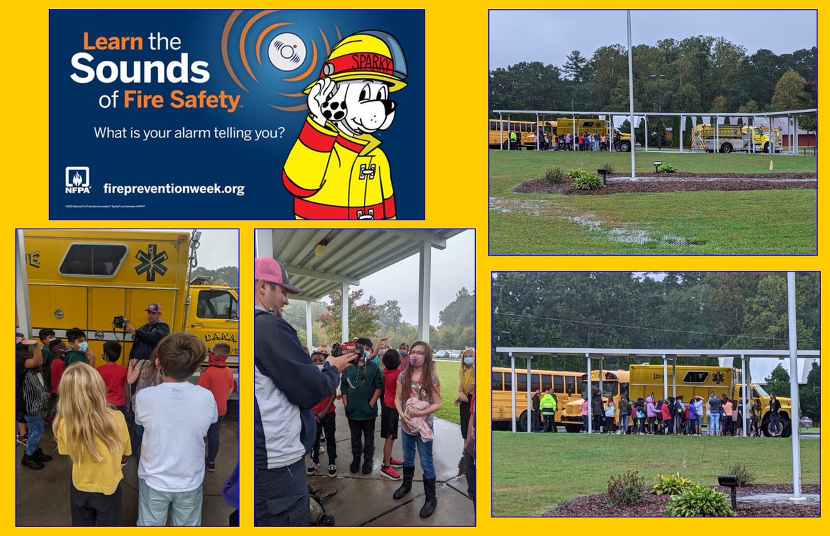 SugarloafRoar's tweet photo. Thank you to our local Dana Fire Fighters for getting Sugarloaf Elementary School students fired up for #firesafetyweek October 3-9, 2021! This year's theme was #LearnTheSoundsofFireSafety! When is the last time you changed the batteries in your home smoke detector #sugarloafroar https://t.co/5aigbpAmaZ