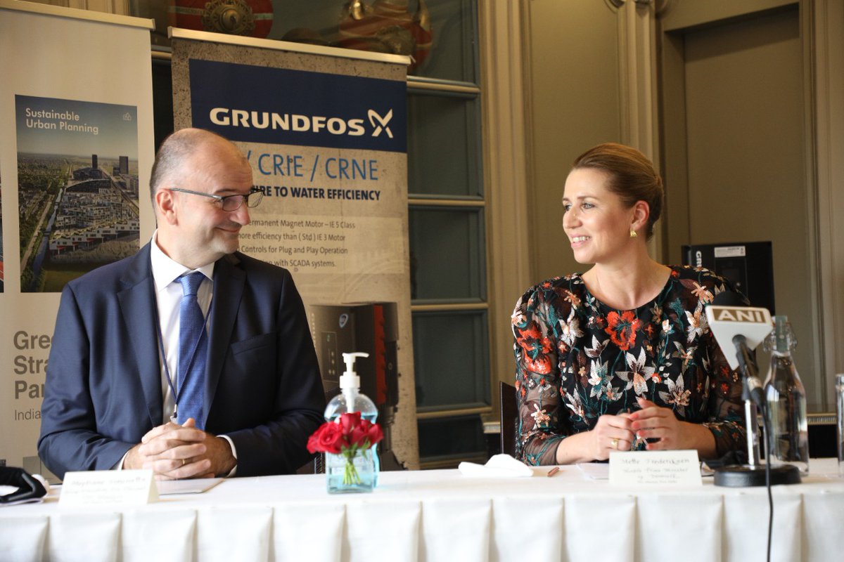 grundfos's tweet photo. Today, Grundfos unveiled an innovative drinking water and dispensing solution in Delhi, India and signed a MoU with TATA Projects to cooperate and explore projects jointly in the area of environment, sustainability and water. https://t.co/XLtfRlCF7x

#Greenstrategicpartnership https://t.co/glVH0IKryC