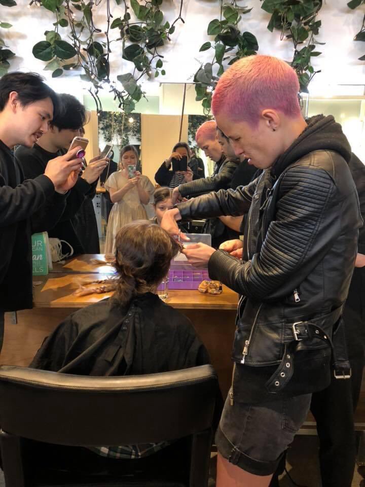 mrschippy15's tweet photo. Three years ago today. Granddaughter Rosa gets her head shaved to raise funds for cancer research by the wonderful Danielle Hayes and Danny Pato at d &amp; m hair design. #ShaveforaCure https://t.co/o0300qeHAI