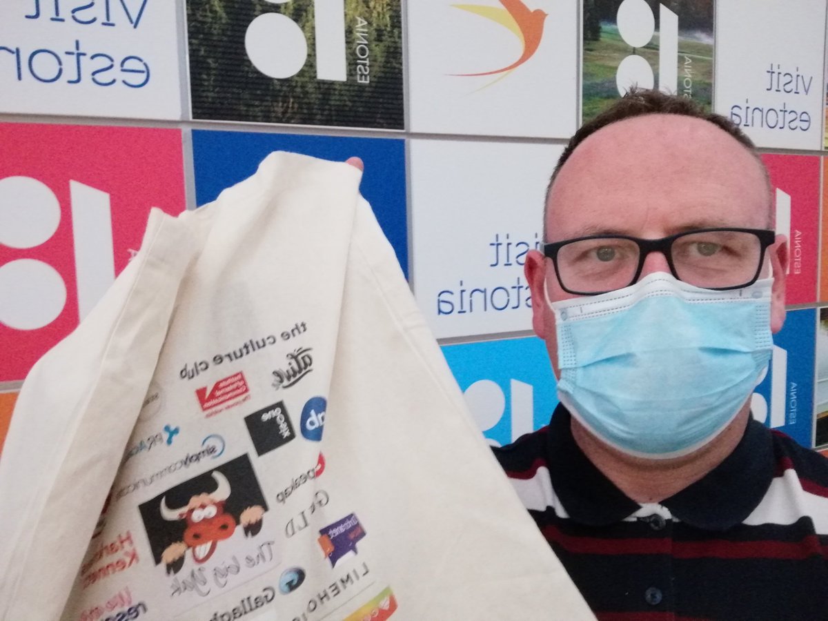 I may not have travelled far this morning to get to the #TheBigYak but I reckon I win the prize for taking my goody bag the furthest tonight! Just touched down in Tallinn. Thanks to all the organisers, great event