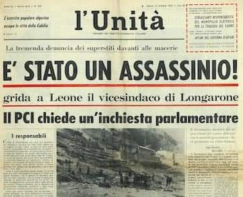 FR2007venezia's tweet photo. #Vajont la strage che si poteva evitare #100anniPCI https://t.co/X3xypYg0mI