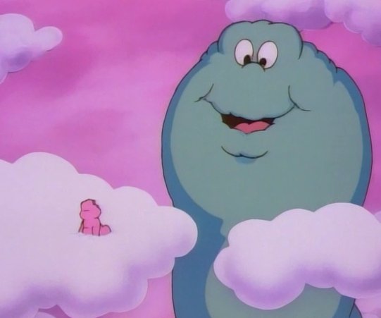 worm_otd's tweet photo. the worm of the day is Cloud Worm from Care Bears! https://t.co/8hcg0H65nI