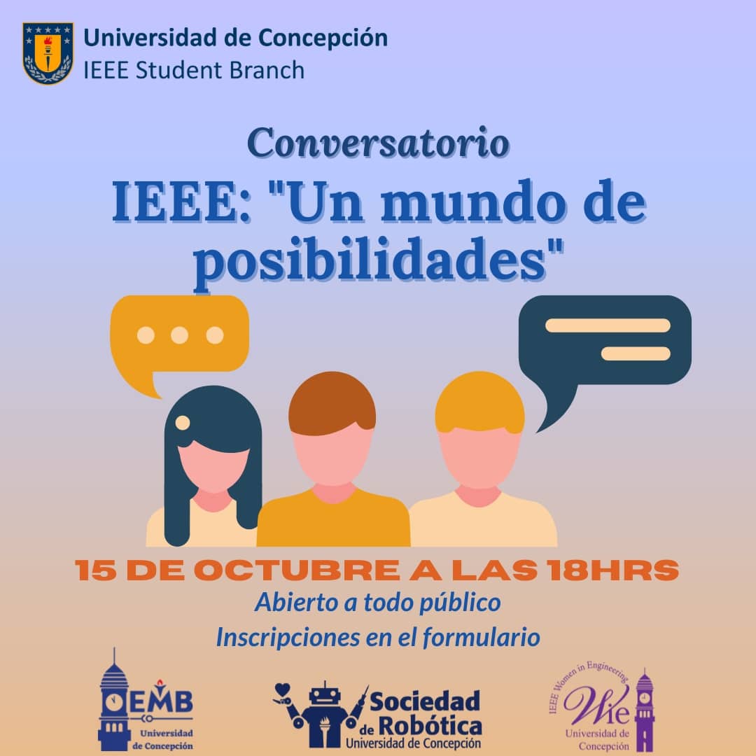 ieee_udec's tweet photo. ¿Te interesa el mundo IEEE, pero aún no te animas a ser parte?, ¿ingresaste hace poco y aún te sientes un poco perdido?, o ¿simplemente eres fan de IEEE, sus sociedades y grupos?😮
¡Tenemos una actividad para ti!🌟 https://t.co/WE0L7a9bgB