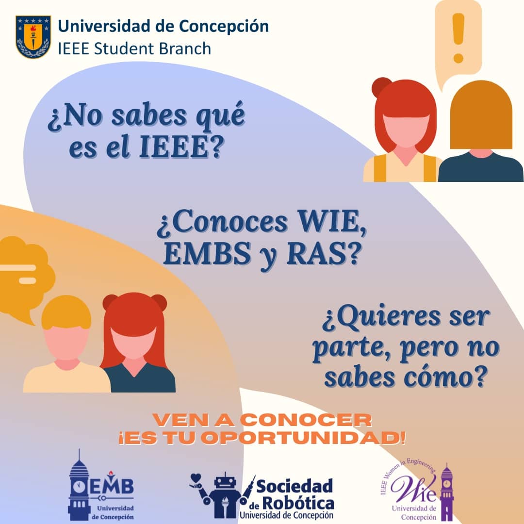 ieee_udec's tweet photo. ¿Te interesa el mundo IEEE, pero aún no te animas a ser parte?, ¿ingresaste hace poco y aún te sientes un poco perdido?, o ¿simplemente eres fan de IEEE, sus sociedades y grupos?😮
¡Tenemos una actividad para ti!🌟 https://t.co/WE0L7a9bgB