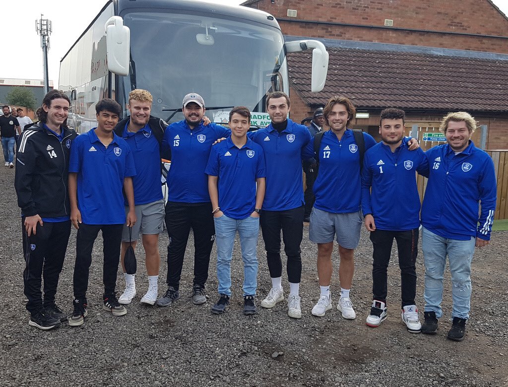UDAUKSOCCER's tweet photo. Thank you to @GCAFCofficial for inviting some of the UDA @uniofglos boys down to see the game today! https://t.co/8dOYCvpSv1