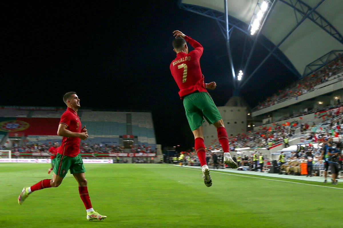 Ronaldo broke Ramos’ record on the day he tore the net against Qatar