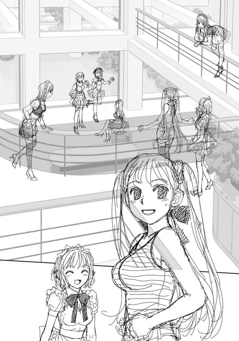 寝る前にちょっとお目汚し弾投下

「My doll house」の下描き
台詞フキダシ擬音無し絵その、70

なんちゃってメイド達がいる風景w 