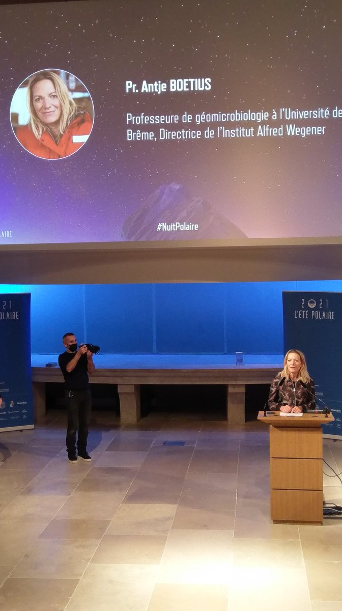 Intervention de la professeure Antje Boetius, directrice <a href="/AWI_de/">AWI Medien</a> et clin d'œil à l'Allemagne qui accueillera la prochaine #RCTA en 2022 #Antarctique