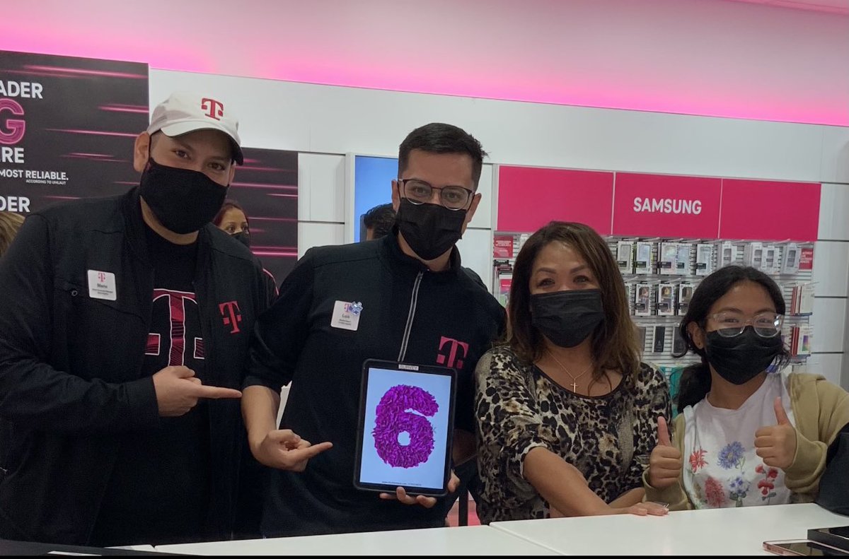 <a href="/oceanhunter671/">Dino Zervoulakos</a> Plaza Bonita Dynasty just WELCOMED 🙌🏻 2 separate state employees accounts &amp; their families to <a href="/TMobile/">T-Mobile</a> kicker is they all left AT&amp;T 💨 on our BEST MAGENTA MAX PLAN 👊🏼 🔥 Lovin’ the WORK PERKS BENEFITS!!!!!!TY Dino for your partnership ⚡️<a href="/smccloskey30/">Sean McCloskey</a> <a href="/ChalomTracy/">Tracy Chalom</a>