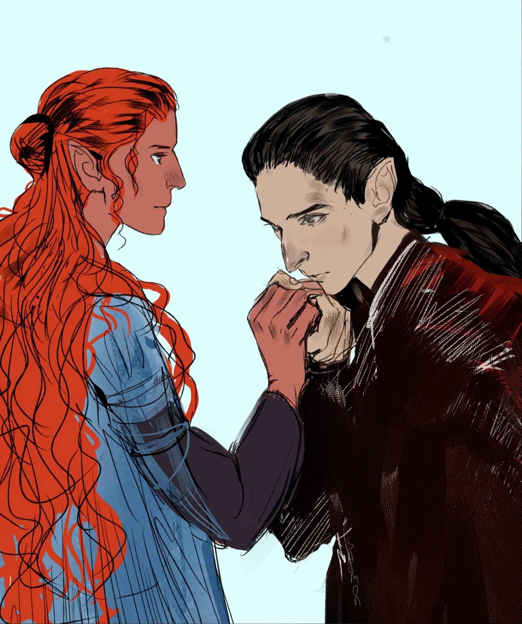 SALMON on X: "The hands of the creator 🤲 Nerdanel & Feanor #silmarillion  #The_Silmarillion #Nerdanel #Feanor https://t.co/O0SwsoAJ9r" / X