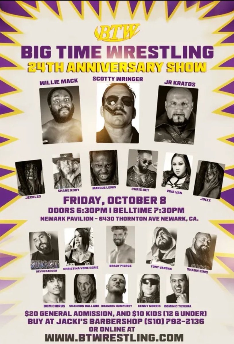 NationsCorner's tweet photo. #BustedOpenNation #HiJackerMike @MistaMacc was live on location at the Newark Pavilion for @BTWrestlingCA 24th Anniversary Show #BTW24 for some interviews &amp; live action from the night!!! Please follow, retweet &amp; subscribe to our channels as well #BTW 

https://t.co/IA085v60Zm https://t.co/F00BMm3xTt
