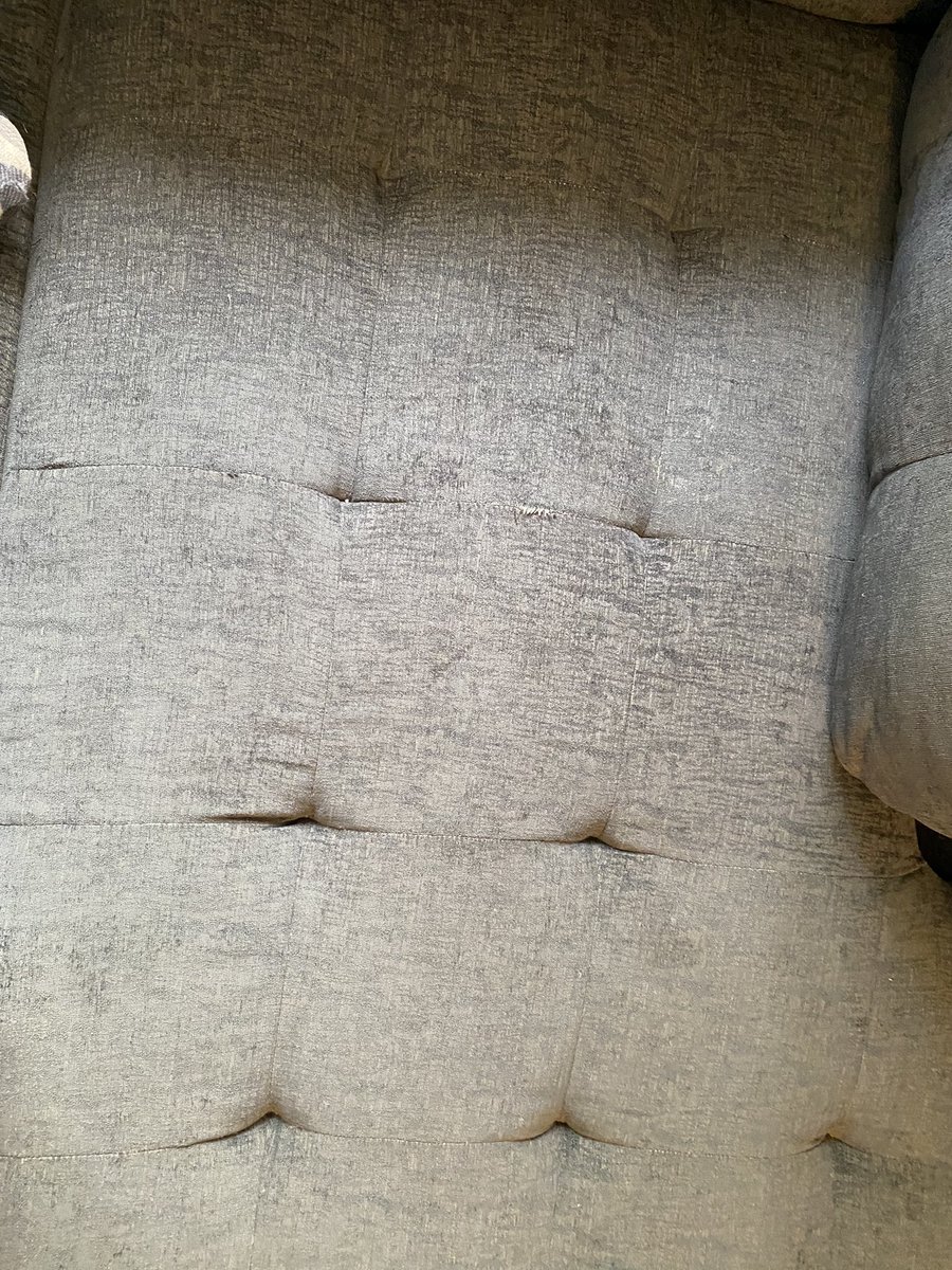 cuzwatt's tweet photo. Be careful what you purchase from @AshleyHomeStore! Worst $3k piece of junk we ever purchased!  $1k FFO purchase lasted 14 years, this POS sectional already looks like junk and this part was replaced once 1 month after purchase. Now nearly 8 months and it is falling apart again! https://t.co/fvLh4TwvoM