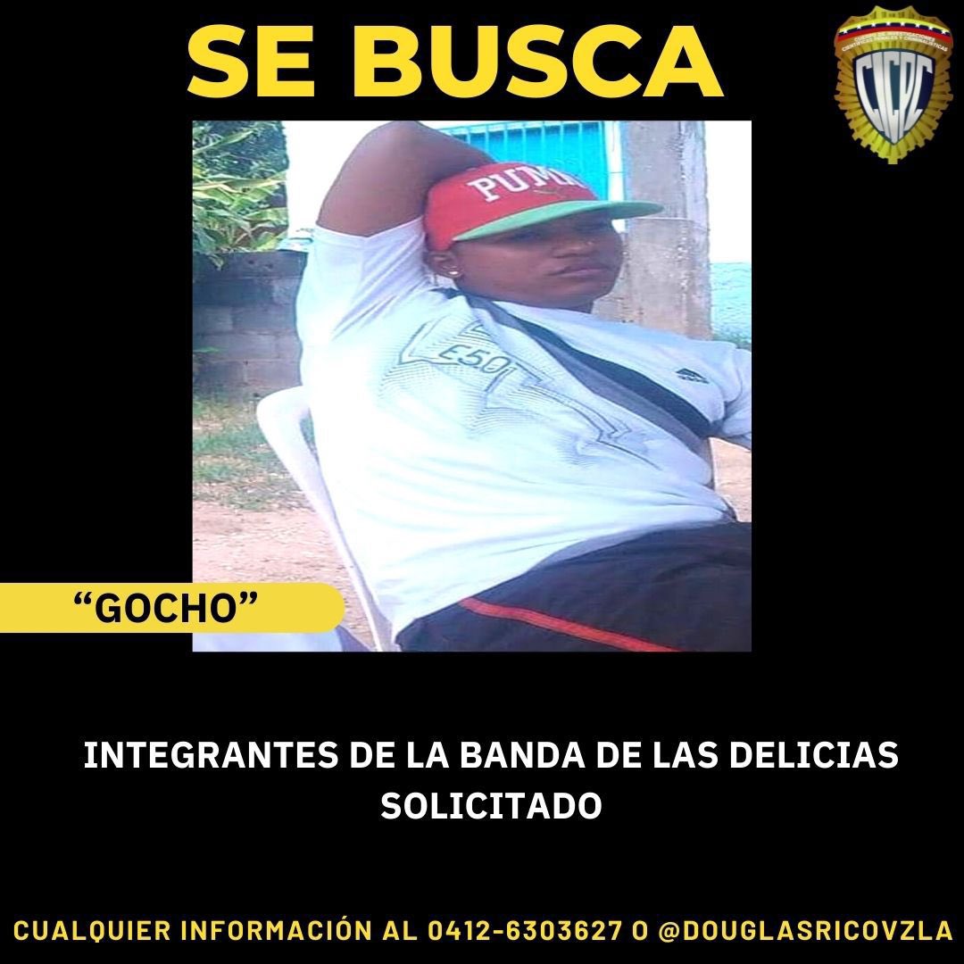 DouglasRicoVzla's tweet photo. 4. SE BUSCAN INTEGRANTES DE LA ORGANIZACIÓN CRIMINAL LAS DELICIAS.

Pedimos la máxima colaboración al pueblo venezolano para su máxima difusión y así poder darle paz y seguridad a nuestros sectores más vulnerables. https://t.co/0nDp0yBt2e