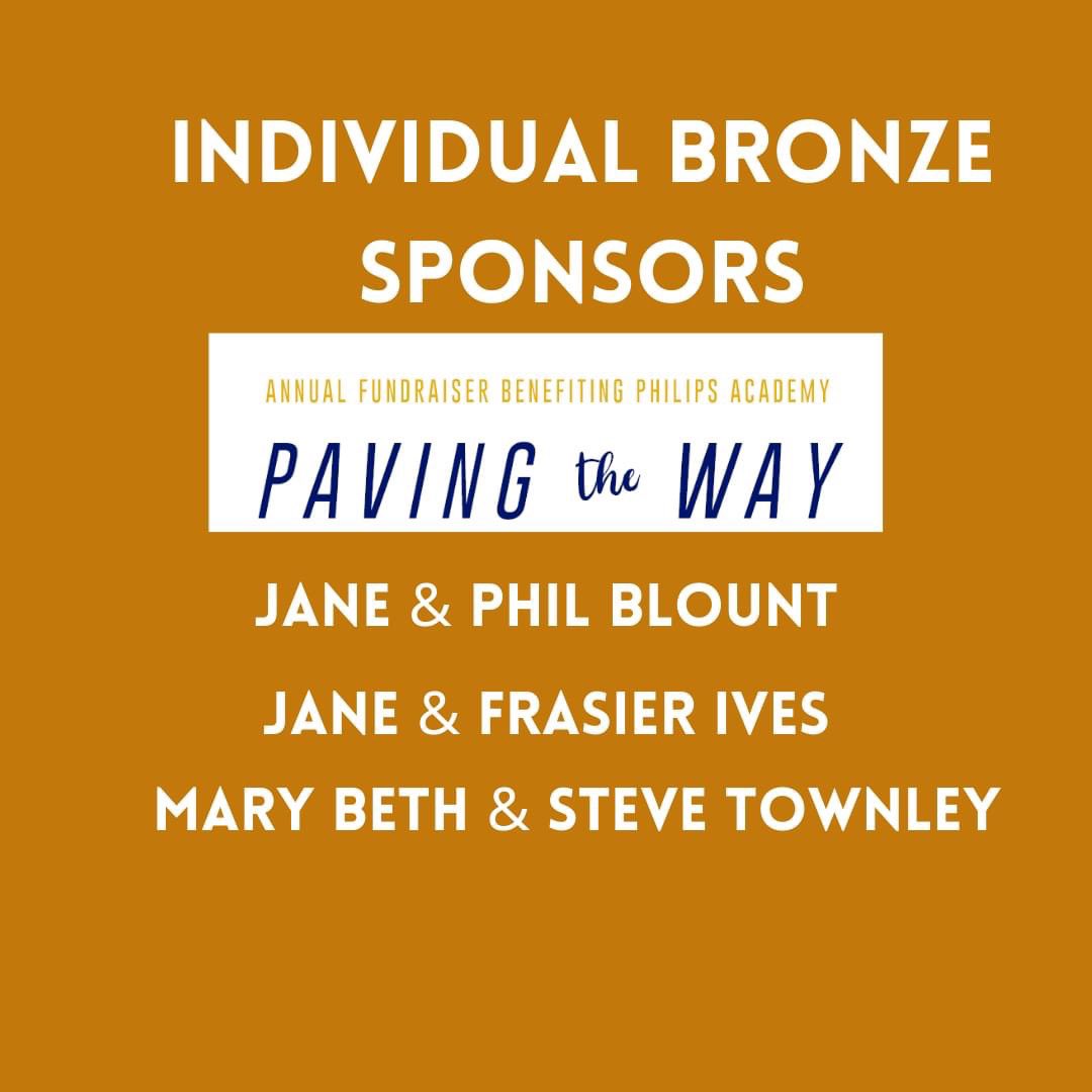 PhilipsAcadNC's tweet photo. Our Individual Bronze Sponsors are Paving The Way for PA students.
#reallearningforreallife
#nonprofit #givewhereyoulive https://t.co/ec5hGd7RBk