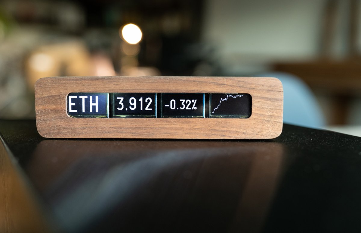 Cryptick is WiFi connected stock ticker for your favorite cryptocurrencies, and the world's first self authenticating physical NFT.

cryptick.io

#cryptotrading #cryptocurrency #stockticker