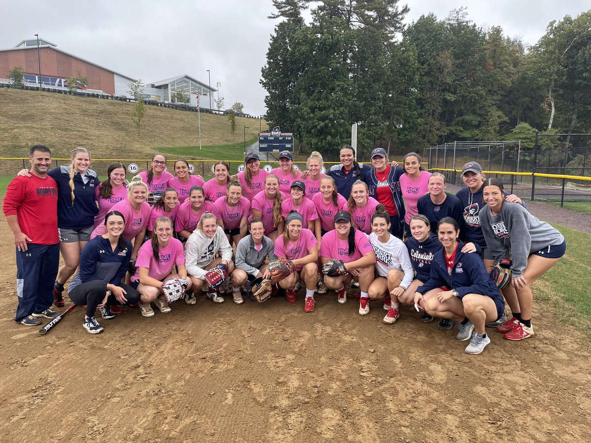 RMUSoftball's tweet photo. To lead into Homecoming weekend our Friday Quote of the Day was; “Tradition is not the worship of ashes, but the preservation of fire.” -Gustav Mahler
Today provided more fuel to keep that #RMUSB fire going! #AlumniGame
#BeyondGrateful https://t.co/P191Rdptb0