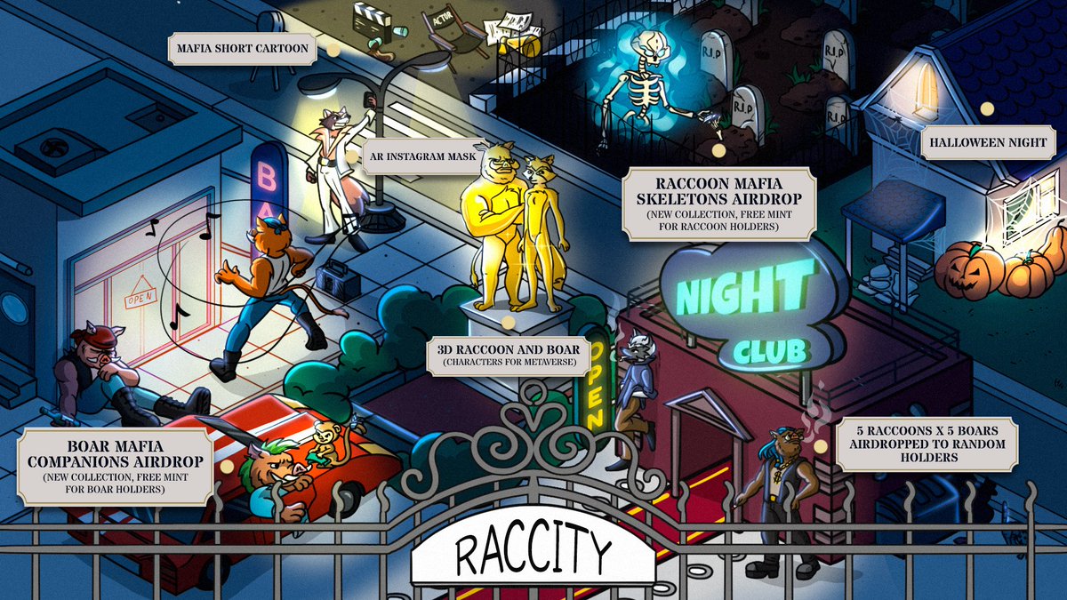 Raccoon & Boar Mafia tweet media