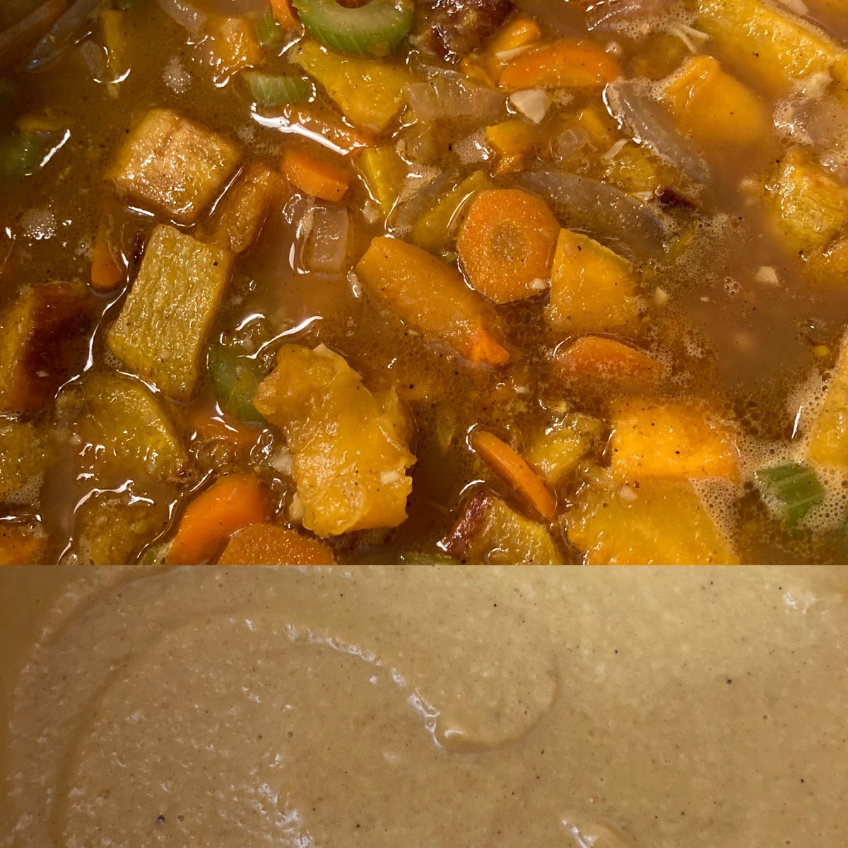 KareneRD's tweet photo. Curried Butternut Squash Soup
🧅 🧄🥕 celery: Fall!
#CookingWithWCK https://t.co/W0s9AYVHCq