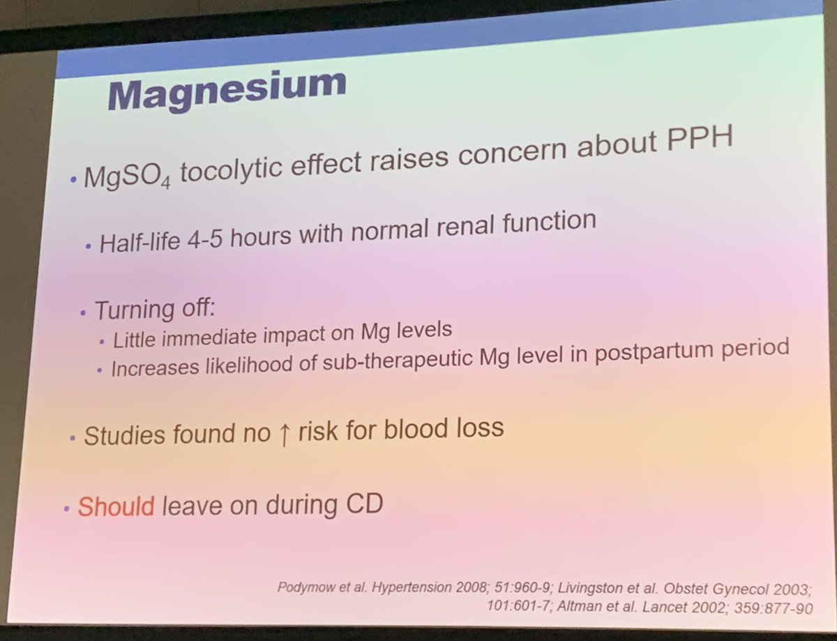 ruthi_landau's tweet photo. #ANES21
Keep the #MgSO4 on during cesarean section https://t.co/RNvDBNWeww