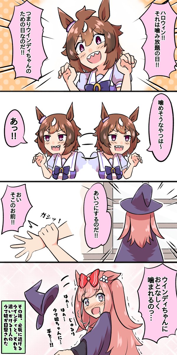 噛みつきたいシンコウウインディ #ウマ娘 