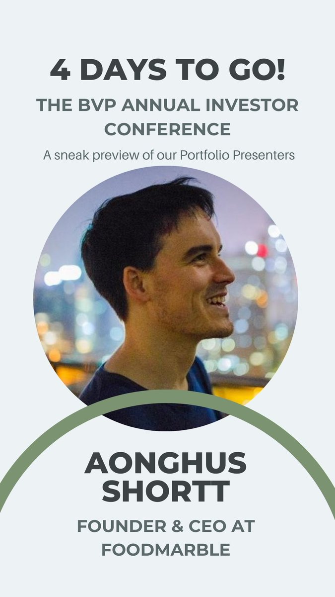 4 days to go! #BVPInvestorConference