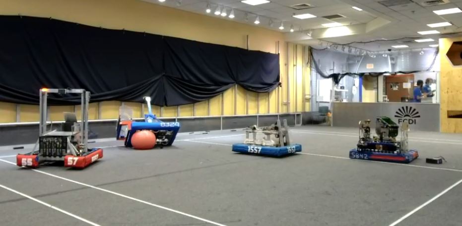 Wow, @ROBOTICONTampa 's version of Battle Bots. It's hilarious #Team5412