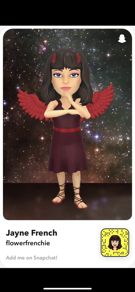 JayneFrench16's tweet photo. My new Snapchat bitmoji for Halloween 🎃 https://t.co/GwsJqNV0Ro