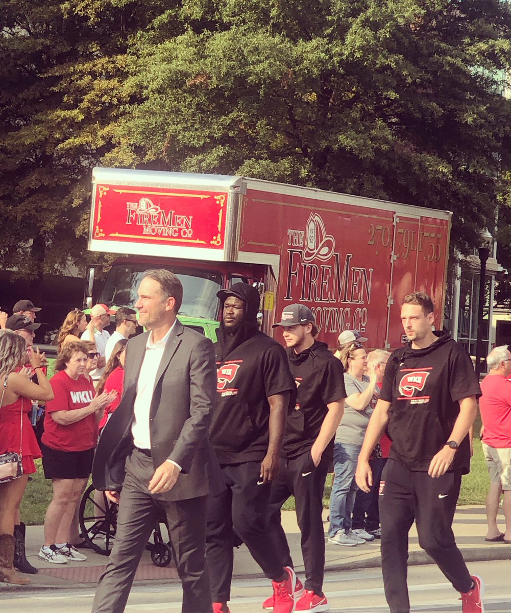 Topper Walk time, y’all. 🏈❤️🏈#gotops #wkufootball #gameday