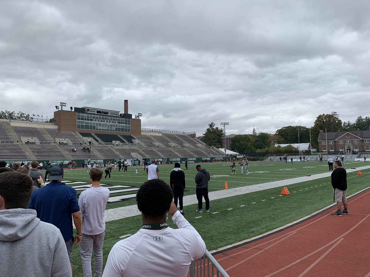 riverhanson1's tweet photo. Awesome game day visit at Dartmouth 🌲. Thanks @CoadyKeller1 @Coach_McCorkle for the invite! https://t.co/jiYNoonKjO