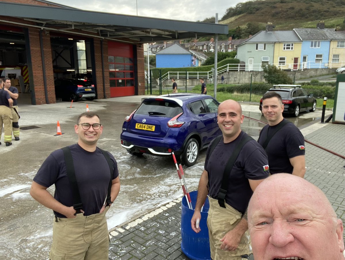 Gorsaf Dân Aberystwyth / Fire Station (@gorsafs) on Twitter photo Good weather for the fire fighter charity car wash <a href="/AberystwythFire/">AberystwythFireStn</a> today. Total amount raised TBA tomorrow. Smile please. 😁 <a href="/GorsafS/">Gorsaf Dân Aberystwyth / Fire Station</a> <a href="/mawwfire/">Tân CGC / MAWW Fire</a> <a href="/rog_thomas/">Roger Thomas KFSM</a> <a href="/rowlandpenrhos/">Rowland Rees-Evans DL</a> <a href="/Carwynsionthom1/">Carwyn sion thomas</a> <a href="/DTPrice91/">Dave Price</a> <a href="/craig_thomas111/">Craig Thomas</a> <a href="/DoddKerry/">kerry hughes</a> <a href="/MWWFRS/">People Development</a> Good weather for the fire fighter charity car wash <a href="/AberystwythFire/">AberystwythFireStn</a> today. Total amount raised TBA tomorrow. Smile please. 😁 <a href="/GorsafS/">Gorsaf Dân Aberystwyth / Fire Station</a> <a href="/mawwfire/">Tân CGC / MAWW Fire</a> <a href="/rog_thomas/">Roger Thomas KFSM</a> <a href="/rowlandpenrhos/">Rowland Rees-Evans DL</a> <a href="/Carwynsionthom1/">Carwyn sion thomas</a> <a href="/DTPrice91/">Dave Price</a> <a href="/craig_thomas111/">Craig Thomas</a> <a href="/DoddKerry/">kerry hughes</a> <a href="/MWWFRS/">People Development</a>