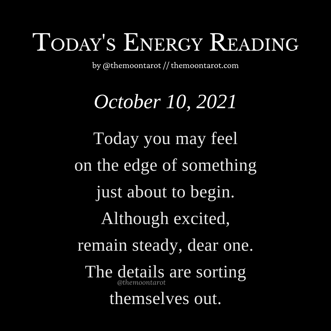 themoontarot_'s tweet photo. Today's Energy Reading: October 10th, 2021 https://t.co/H5cL27yU9Q