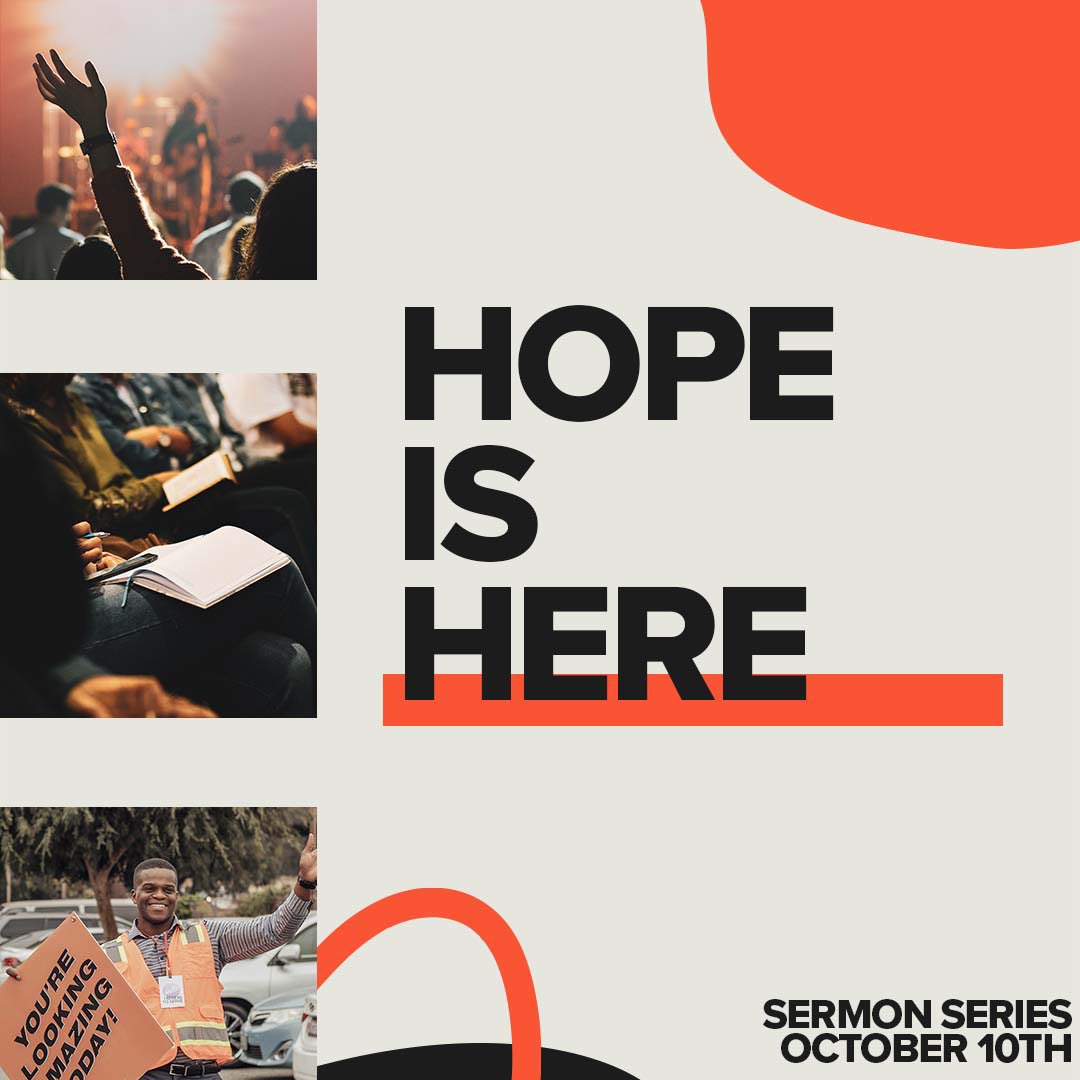 VisitTrueVine's tweet photo. Hope is Here sermon series starts tomorrow! You don’t want to miss it. See you at 10 AM! https://t.co/fomnayRKOd