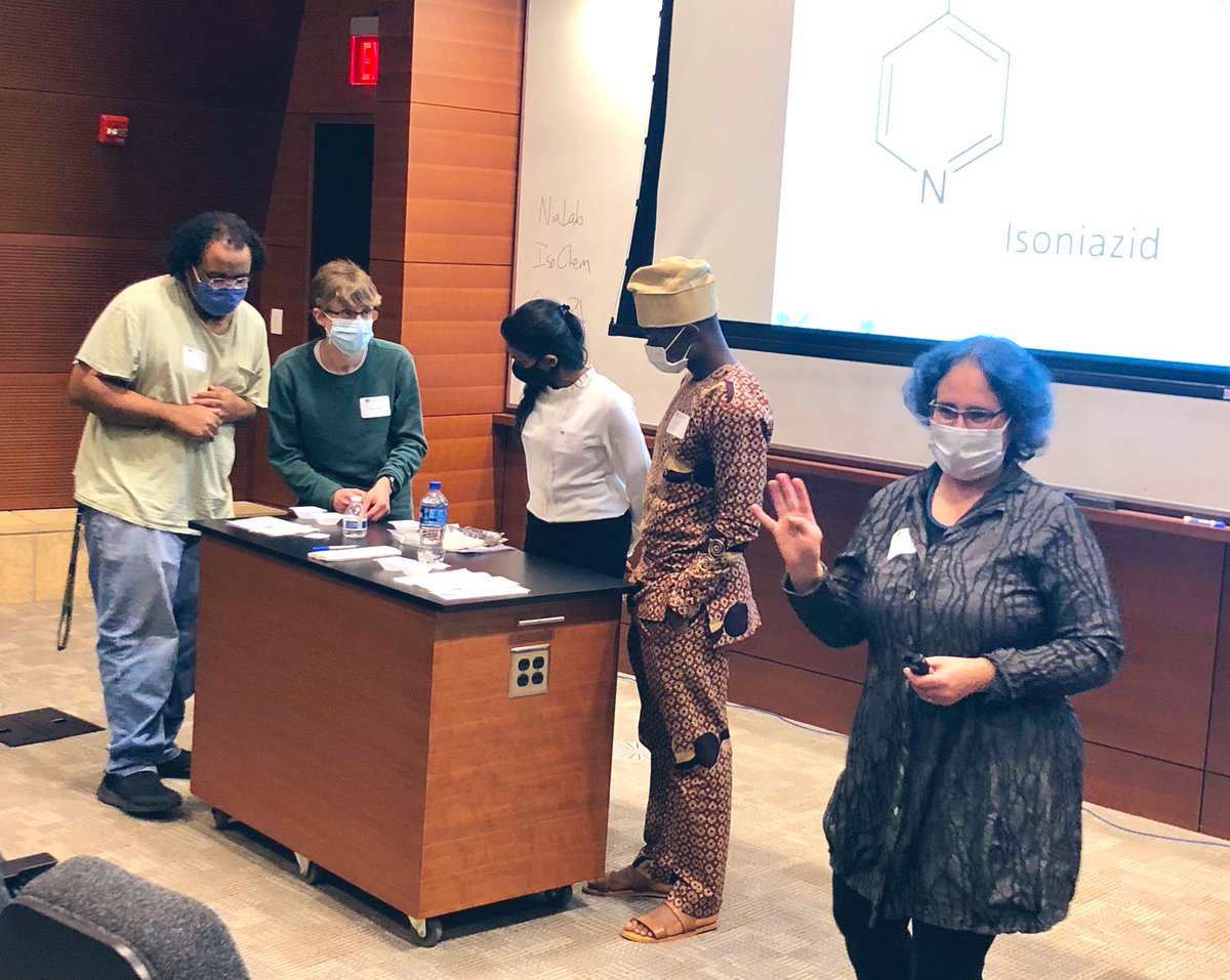 waynestatechem's tweet photo. Many thanks to keynote speakers Drs. @vela_group and @MaryaLieberman. We enjoyed the talks and hands on science for #gotfakes. #wsuchemistry #gradresearchsymposium https://t.co/1Xrs74ysTI