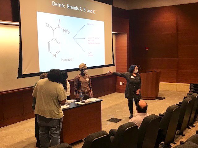 waynestatechem's tweet photo. Many thanks to keynote speakers Drs. @vela_group and @MaryaLieberman. We enjoyed the talks and hands on science for #gotfakes. #wsuchemistry #gradresearchsymposium https://t.co/1Xrs74ysTI