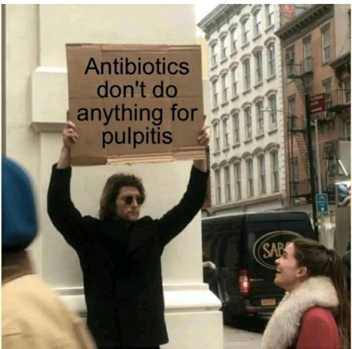 ifetula's tweet image. Pls, go for #OralHealth check up.

Not only #antibiotics, analgesics also do not do anything for #pulpitis #toothache