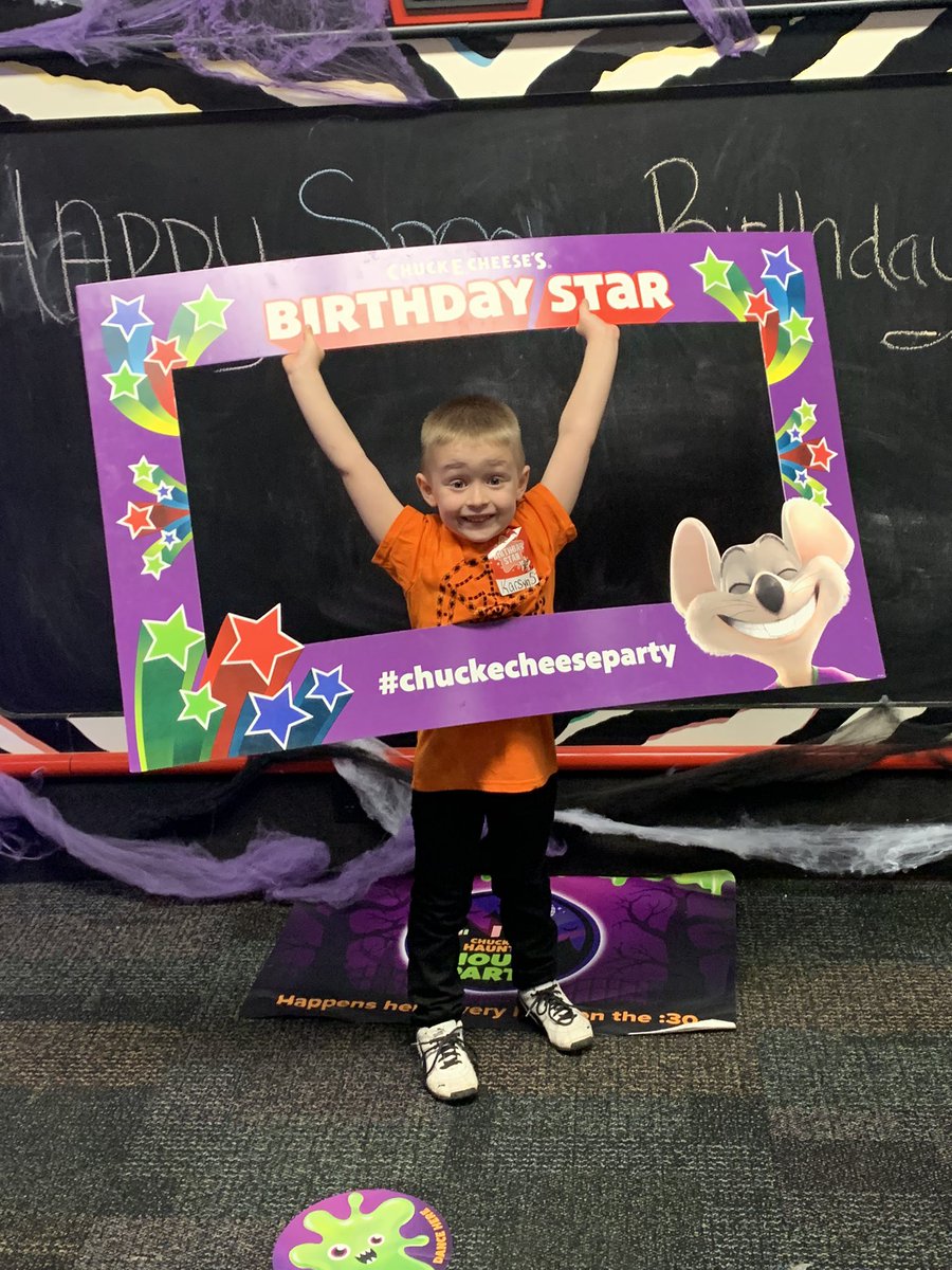 Happy 5th birthday to this big guy!!! #chuckecheeseparty