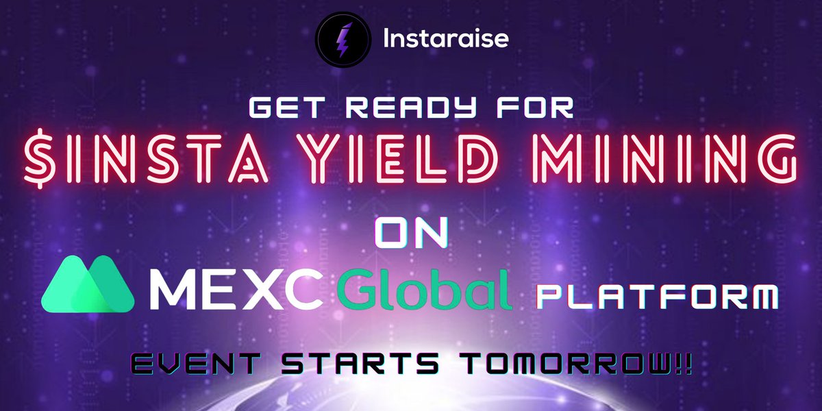 DanRobert247's tweet photo. Hold on to your excitement a little more as $INSTA listing on @MEXC_Global is almost here🤩
To celebrate our listing and bring more adoption to $INSTA token, we are holding a #YieldMining event on the MEXC platform tomorrow🔥
Stay tuned for more details 📻👀
#Tezos #Defi #XTZ https://t.co/Up3DqPL7XF