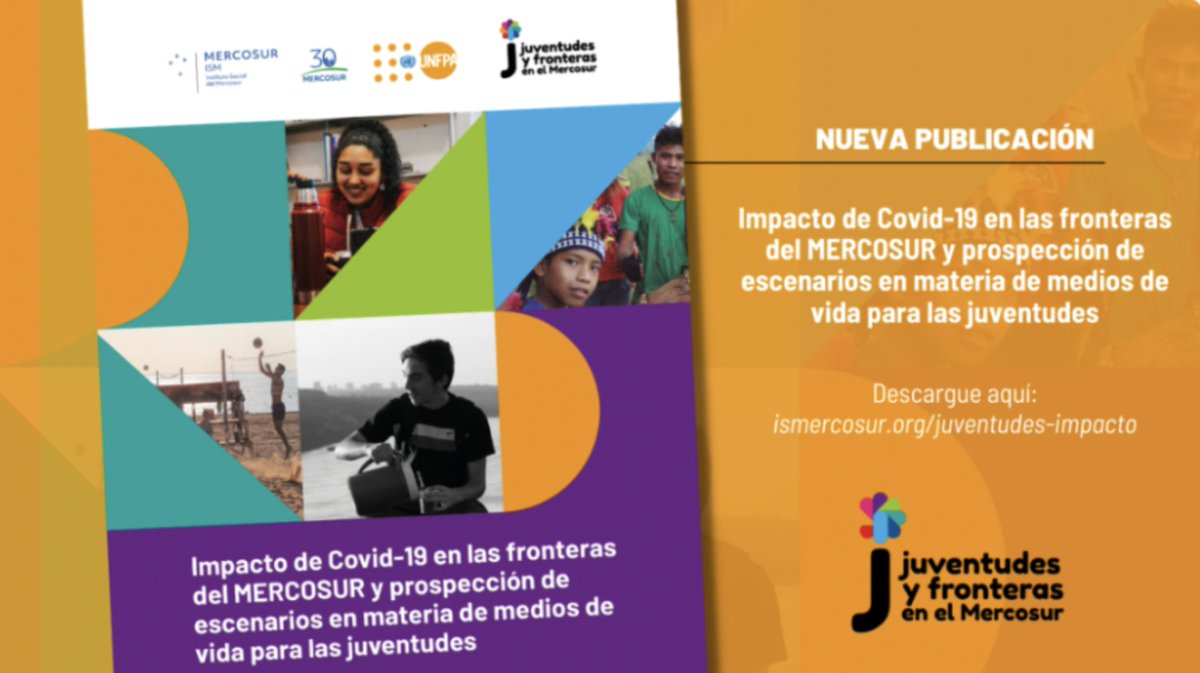 jmgbibolini's tweet photo. Sueños interrumpidos, vulnerabilidad, cansacio, ‘delay’ social – El impacto de Covid-19 en las juventudes de frontera.

Les invito a leer la nueva publicación del @ISMERCOSUR 
#Mercosur #Juventudes
#Fronteras #Desafios https://t.co/5t9Zenocmu https://t.co/S4uRildXkh