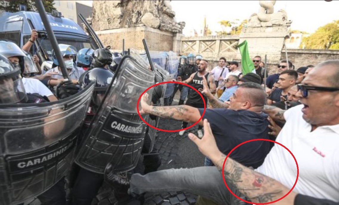 emanuelapatti's tweet photo. Dato che dai tatuaggi che hanno si comprende quanto sia moderato questo ammasso di letame, portatevelo senza possibilità di appello. Per quanto riguarda le allegre illustrazioni sulle braccia, cancellategliele nella soda caustica, per ricordare loro cosa sia il male. #merdenere https://t.co/504aqHbbFn