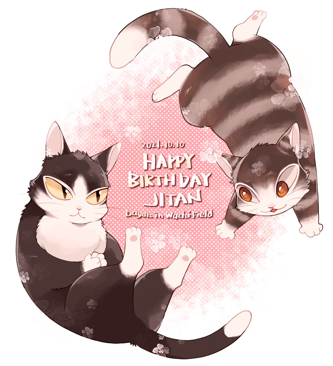 「ジタンさまお誕生日おめでとうございます!🎉✨
 #猫のダヤン 」|井口病院🐰🍅🐡のイラスト