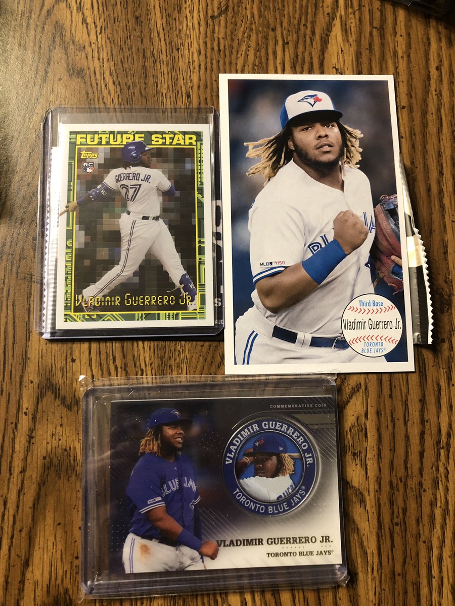 todd_packer1's tweet photo. Bo Bichette and Vlad Jr RC lot(5)
Take all 5 for $20 shipped https://t.co/7JMMim8n3a
