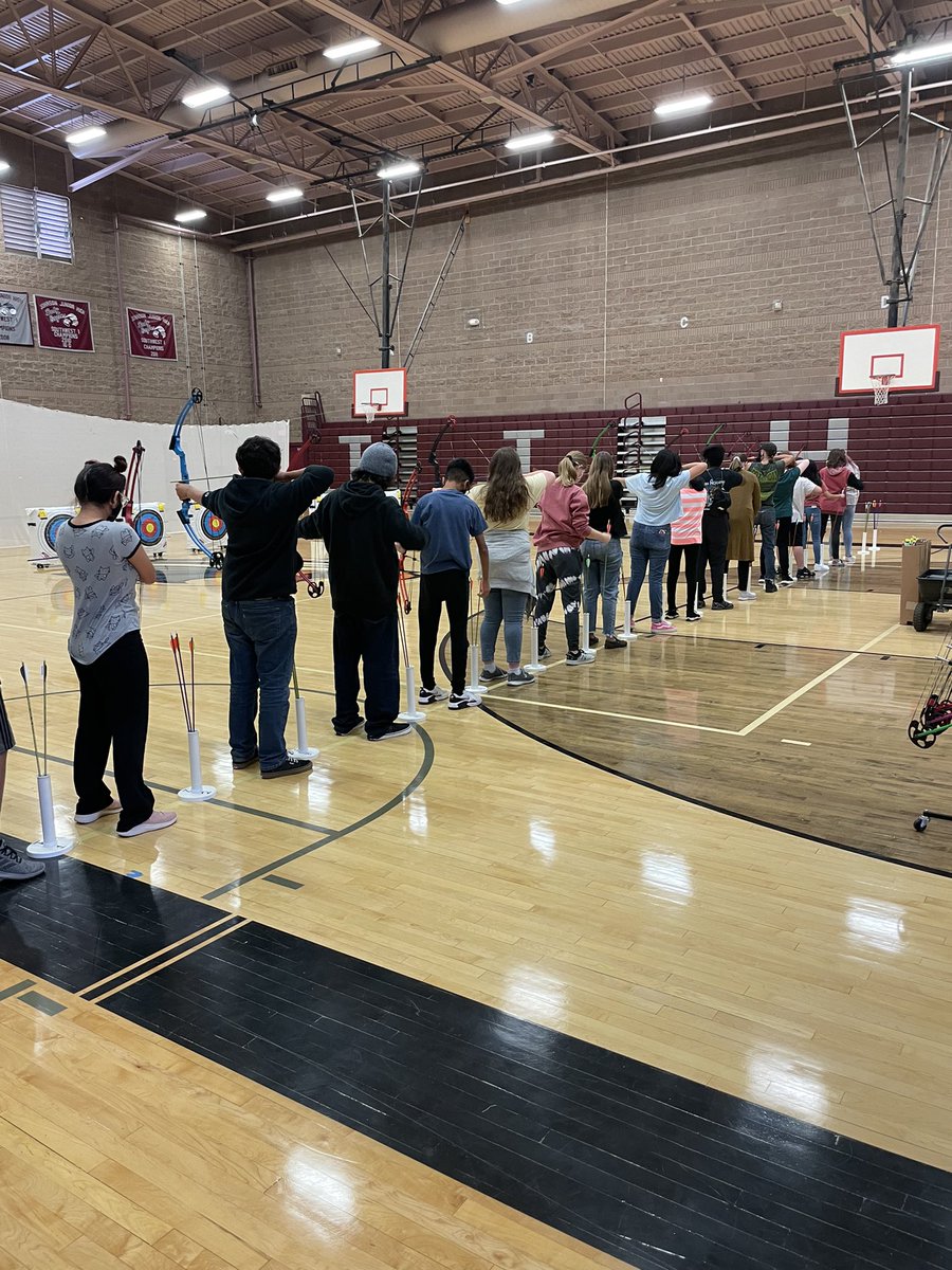 Johnson JHS PE teachers giving up their Saturday for their students. Archery team tryouts. This is how champions are made!! #9timechampions <a href="/JJHSAcademy/">JJHS Academy of International Studies</a> <a href="/ClarkCountySch/">CCSD</a> @SuptJaraCCSD <a href="/CCSDMagnet/">CCSD Magnet Schools</a> <a href="/KirstenKLewis/">Kirsten Lewis</a>