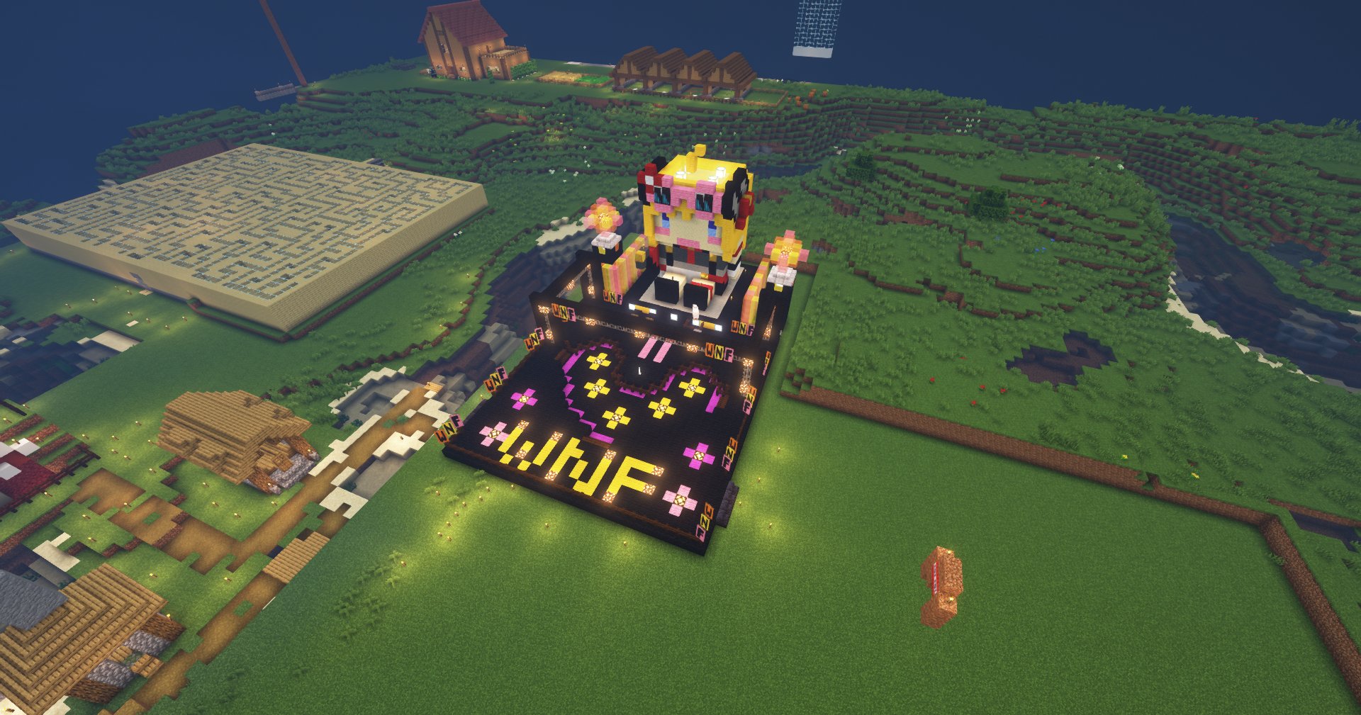 Kbinani マイクラ Jpホロ鯖の パンプキンパイカフェ Wnfライブステージ Mumei Berry House 漆黒の塔 を再現しました Minecraft ホロ鯖 T Co Sxjuvvcmry Twitter