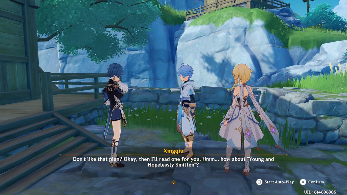 Cute_Idiot's tweet photo. Xingqiu tries but Chongyun is so oblivious..... #PS5Share #GenshinImpact #Moonchase https://t.co/pYrKINRjAf