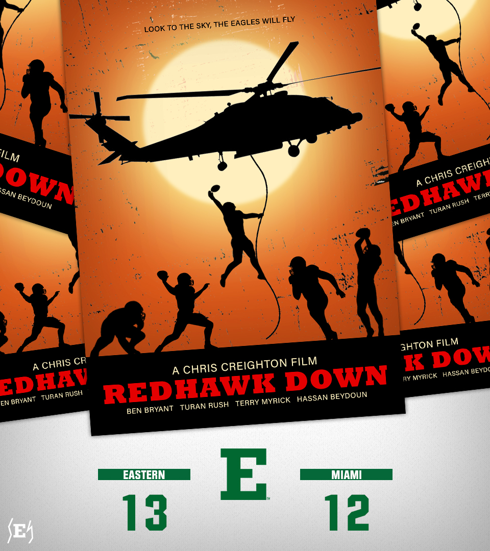 EMUFB's tweet image. Now showing at a theater near you...

#EMUEagles | #ETOUGH | #BeDifferent