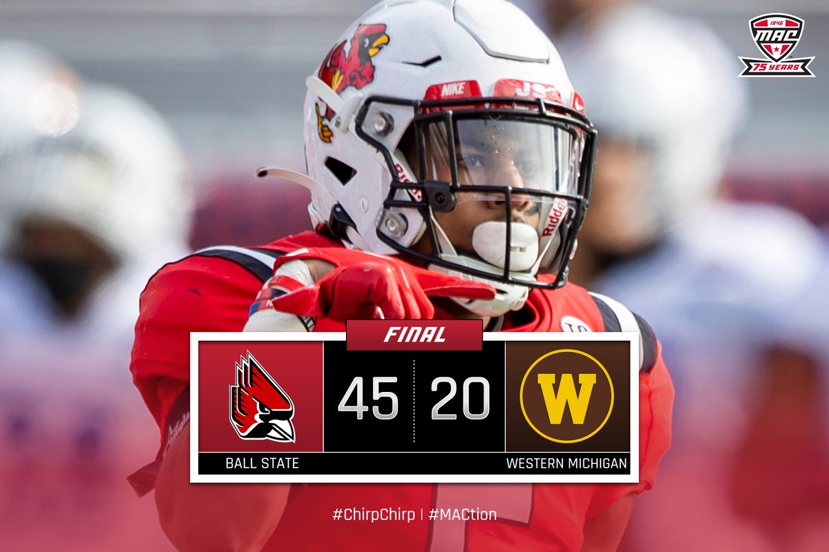 MACSports's tweet image. The Cardinals left no doubt in Kalamazoo.

#ChirpChirp | #MACtion