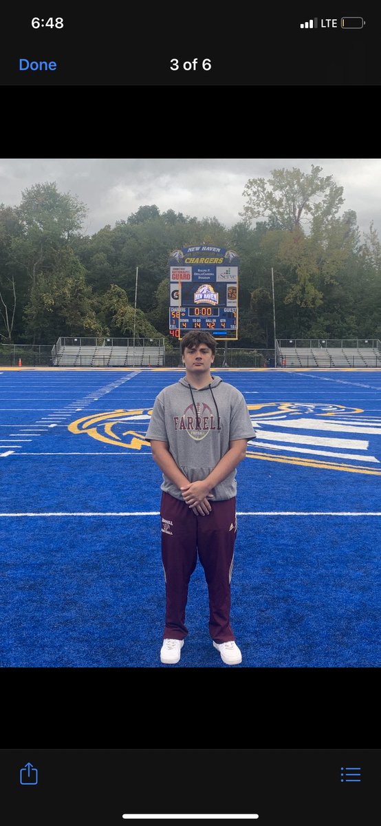 JosephBadyna's tweet photo. I had a great time at @UNewHavenFB game today. Tremendous atmosphere and great experience!! Thank you @CoachKuseee for the invite. https://t.co/JitYQsdwH1